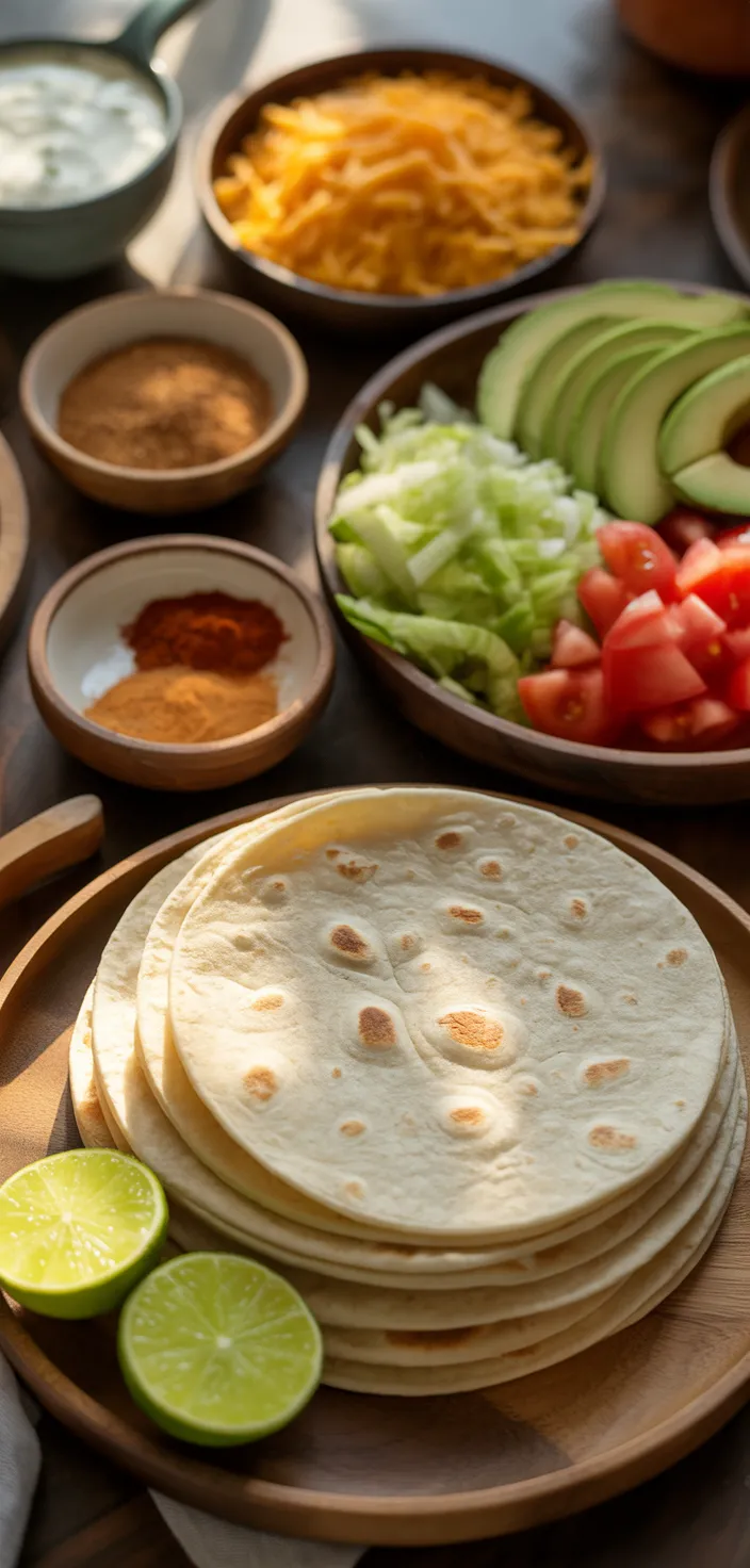 Ingredients photo for Easy Chicken Avocado Ranch Burritos Recipe