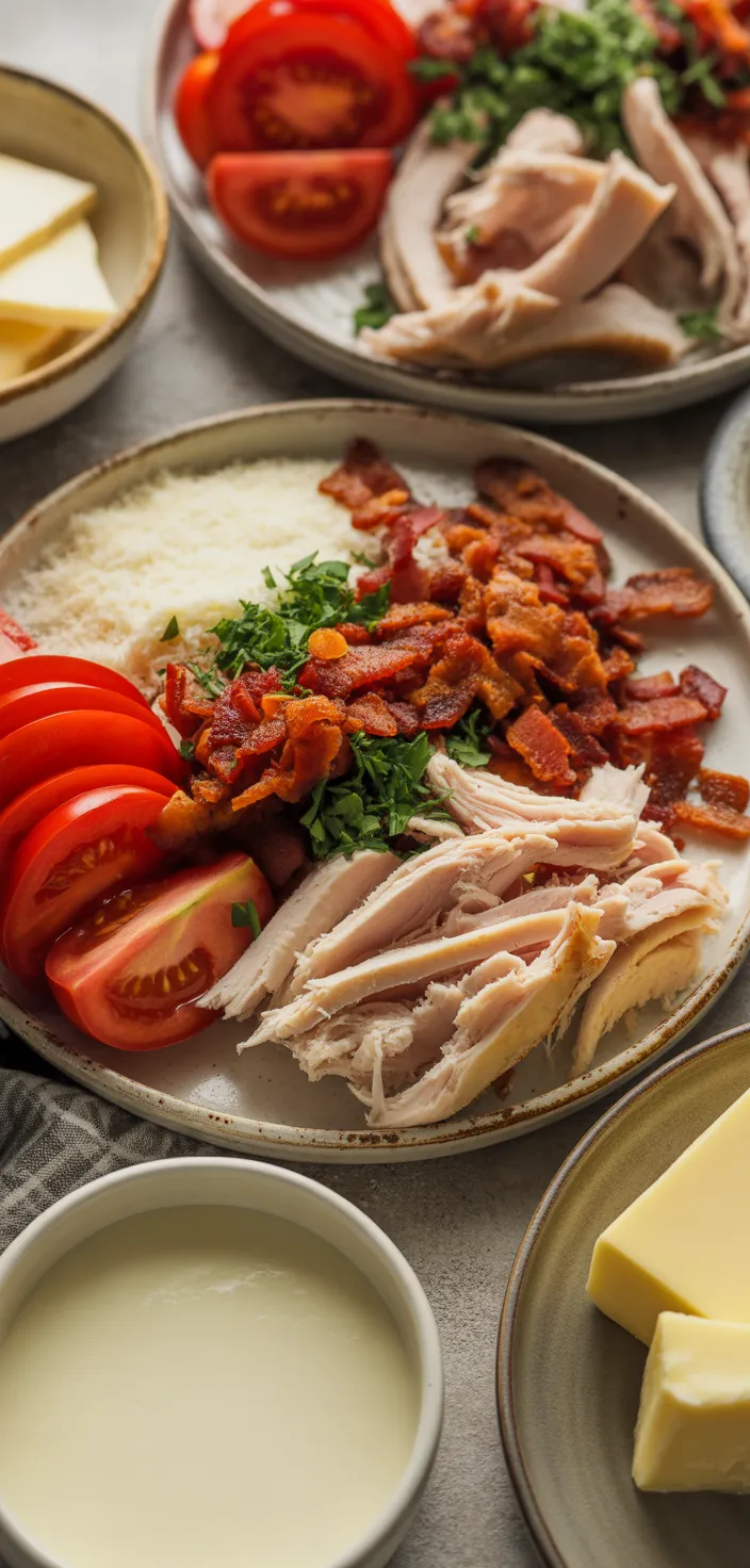 Ingredients photo for Keto Kentucky Hot Brown Casserole Recipe