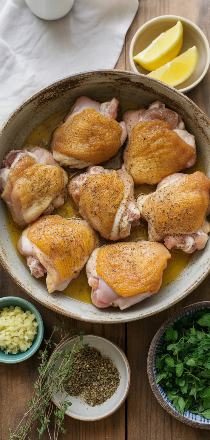 Ingredients photo for Lemon Pepper Chicken Thighs (Easy Dinner) Recipe