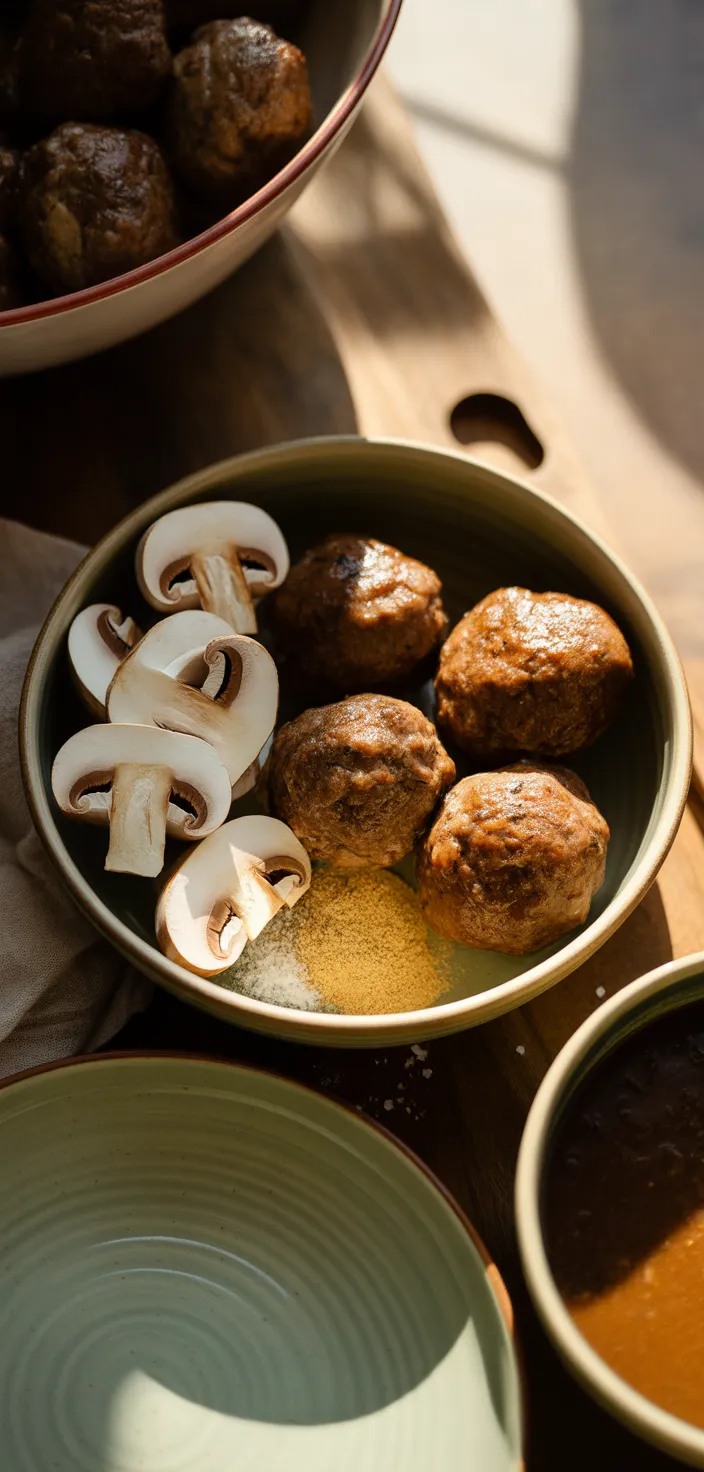 Ingredients photo for Salisbury Steak Meatballs Recipe