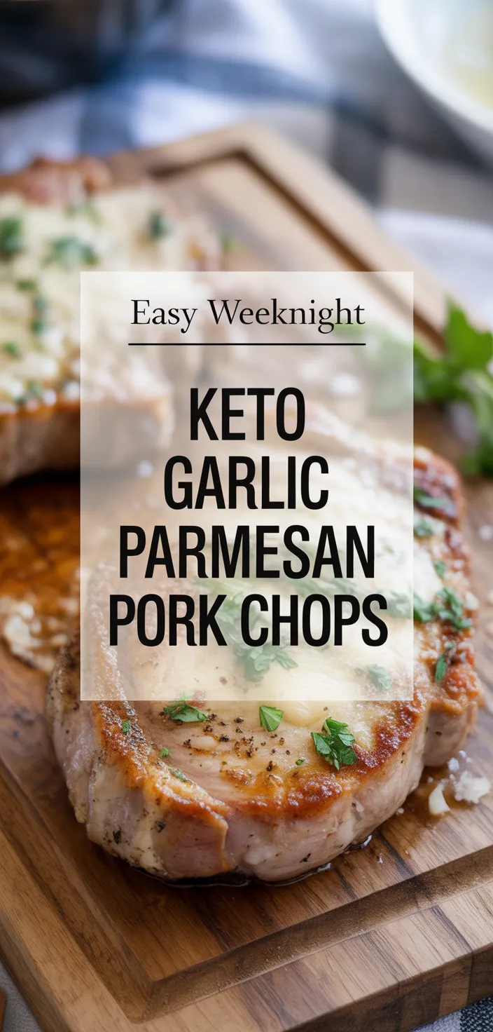 A photo of Keto Garlic Parmesan Pork Chops Recipe