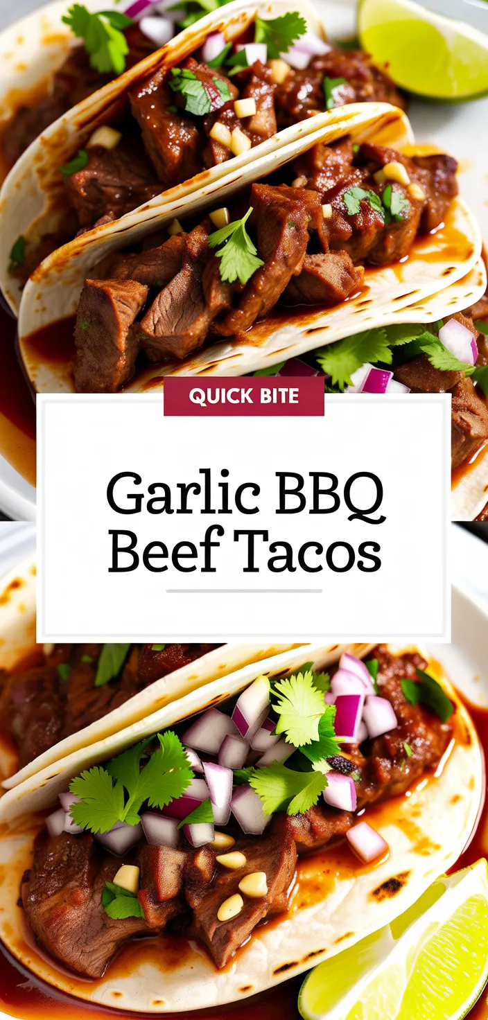 A photo of Garlic Butter Honey BBQ Beef Tacos Recipe