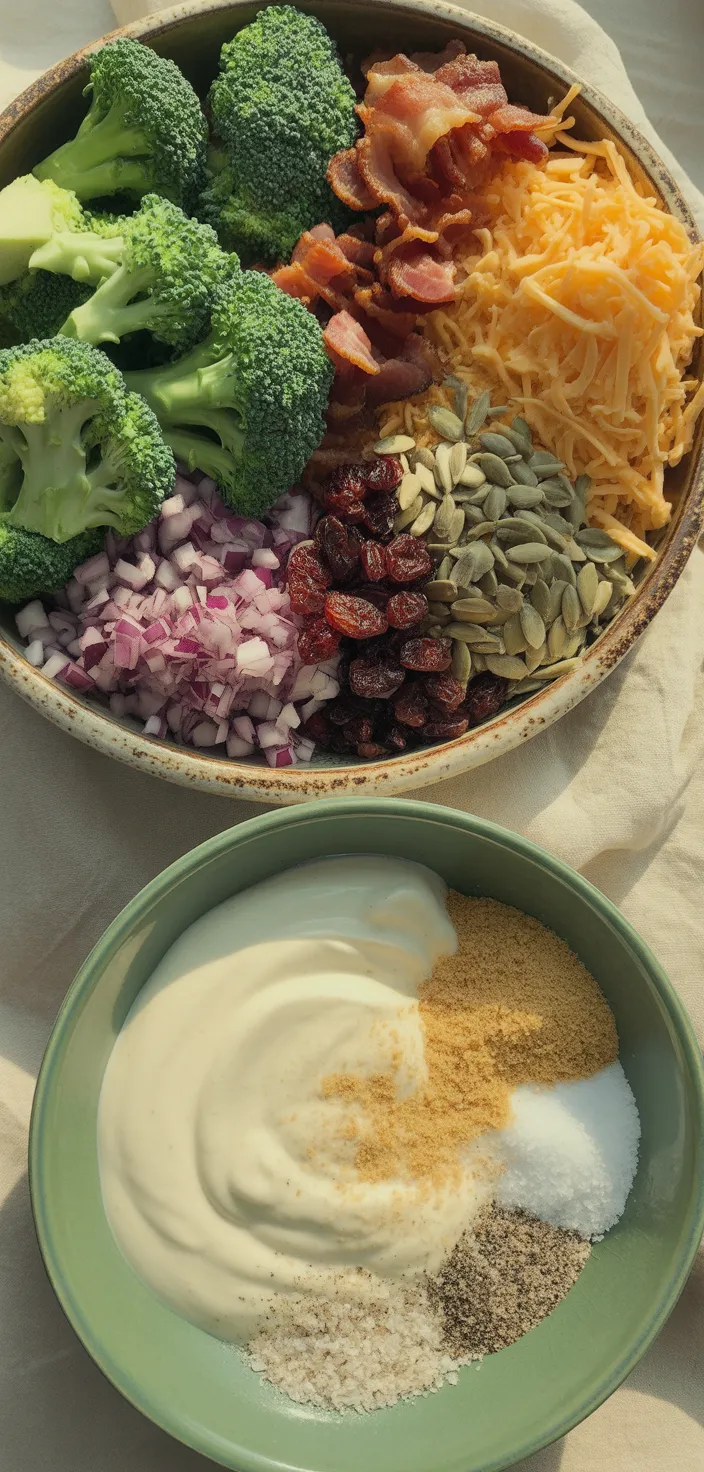 Ingredients photo for Best Broccoli Salad Recipe {Easy!}
