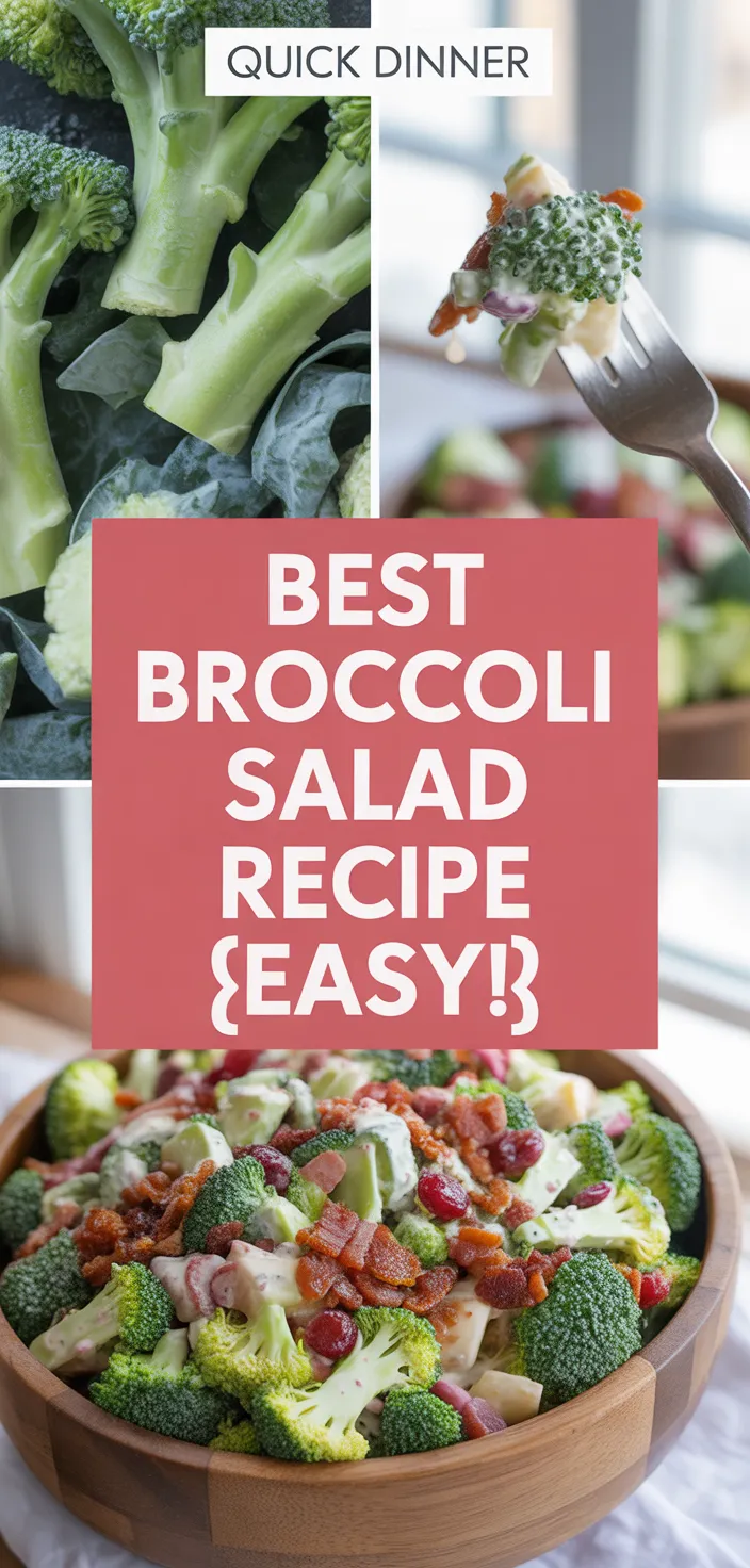 A photo of Best Broccoli Salad Recipe {Easy!}