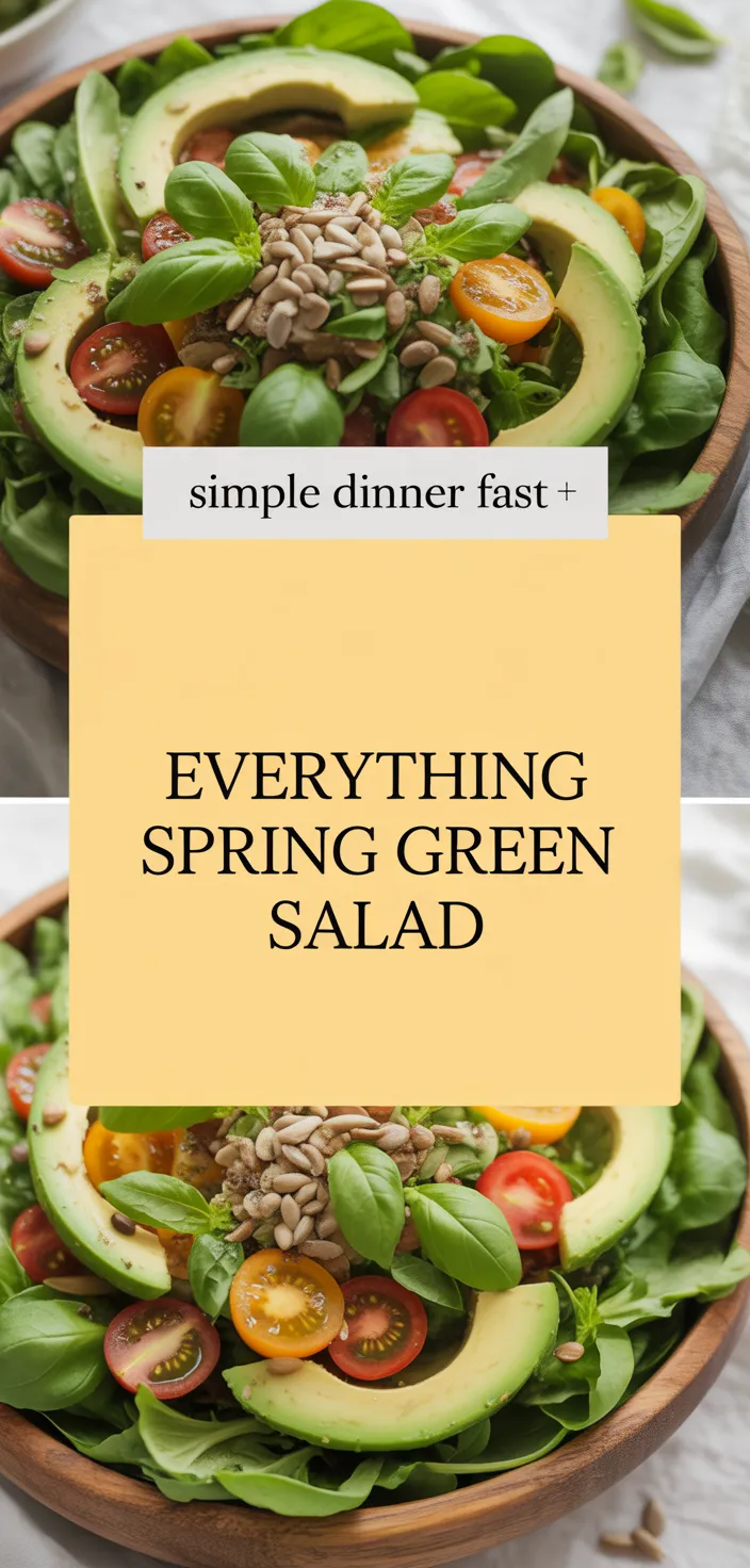 A photo of Everything Spring Green Salad Recipe