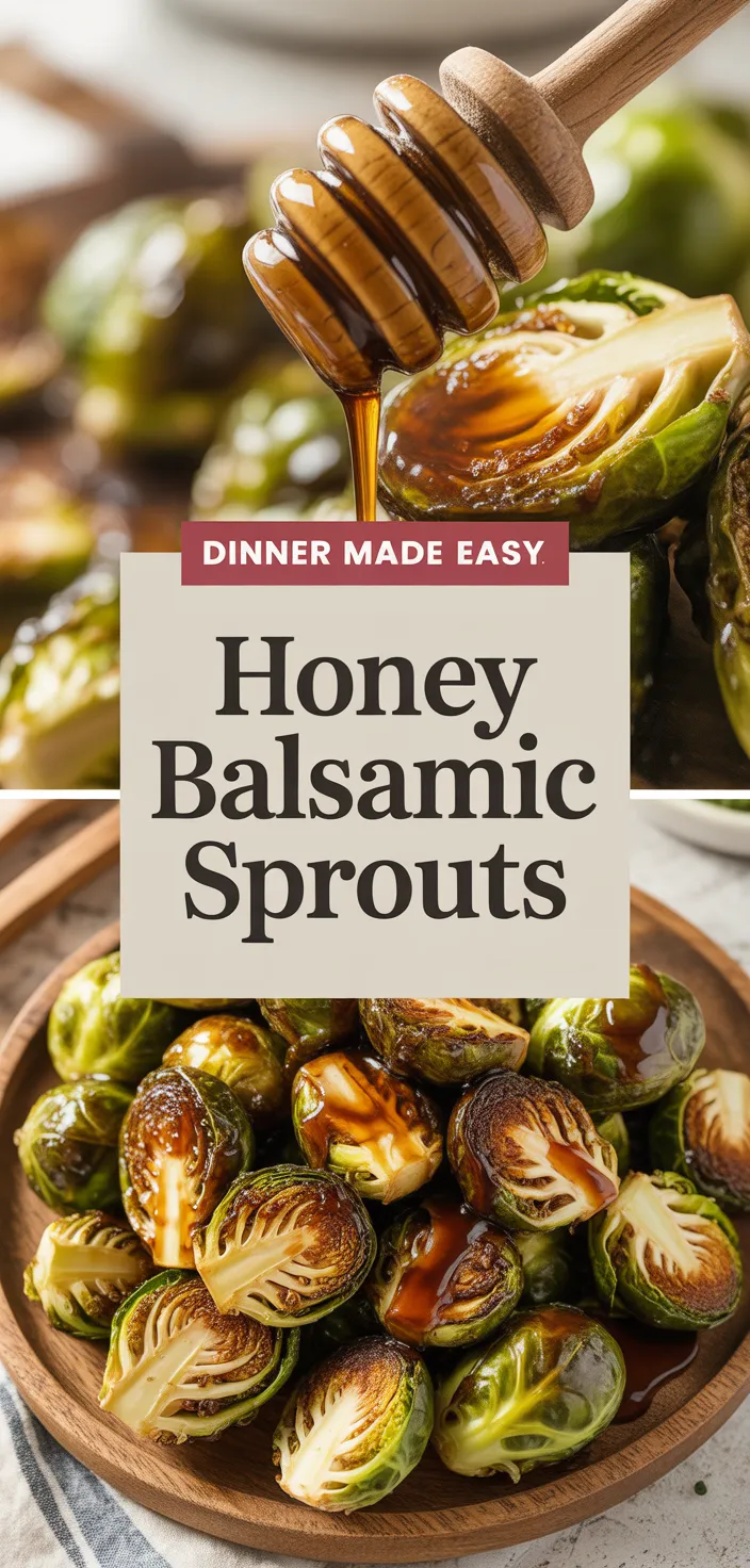 A photo of Honey Balsamic Glazed Air Fried Brussels Sprouts Recipe