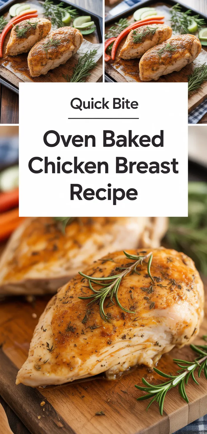 A photo of Oven Baked Chicken Breast Recipe