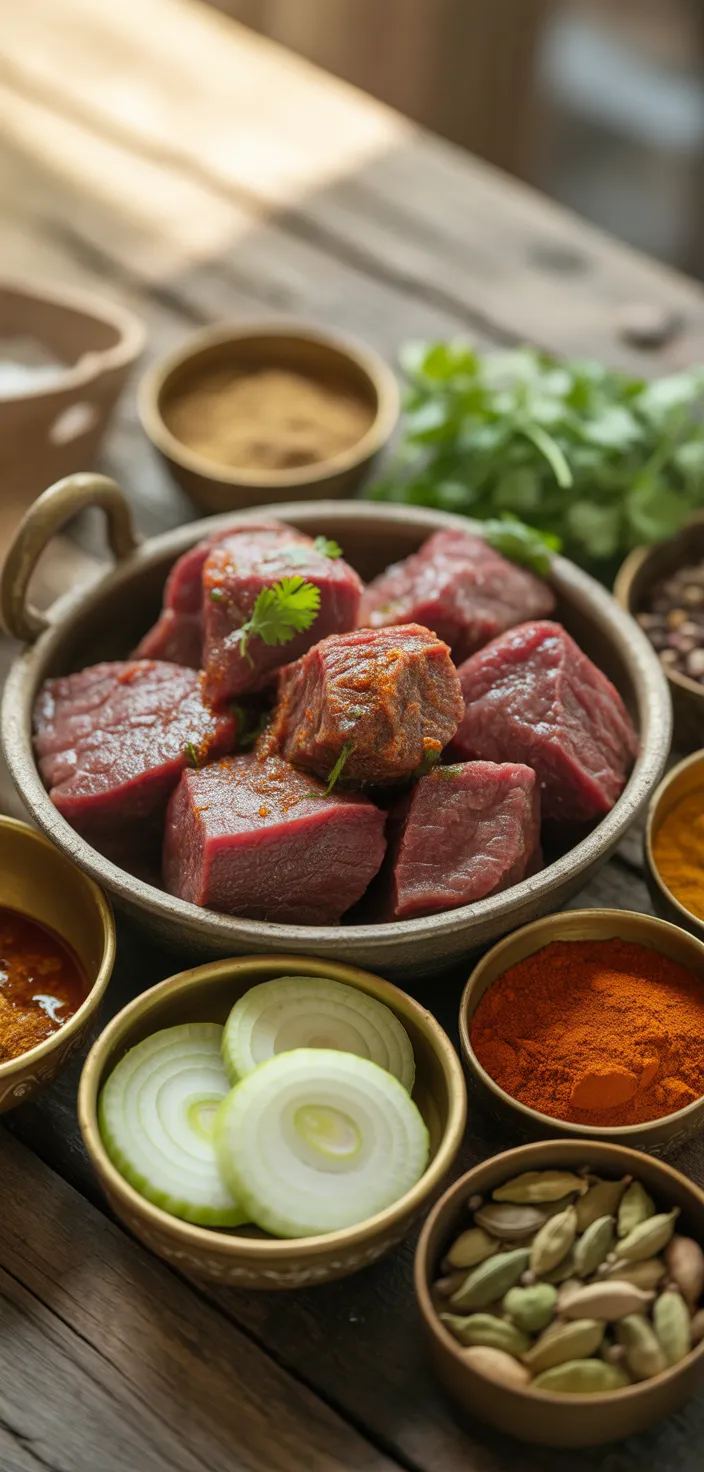 Ingredients photo for Indian Beef Curry Recipe