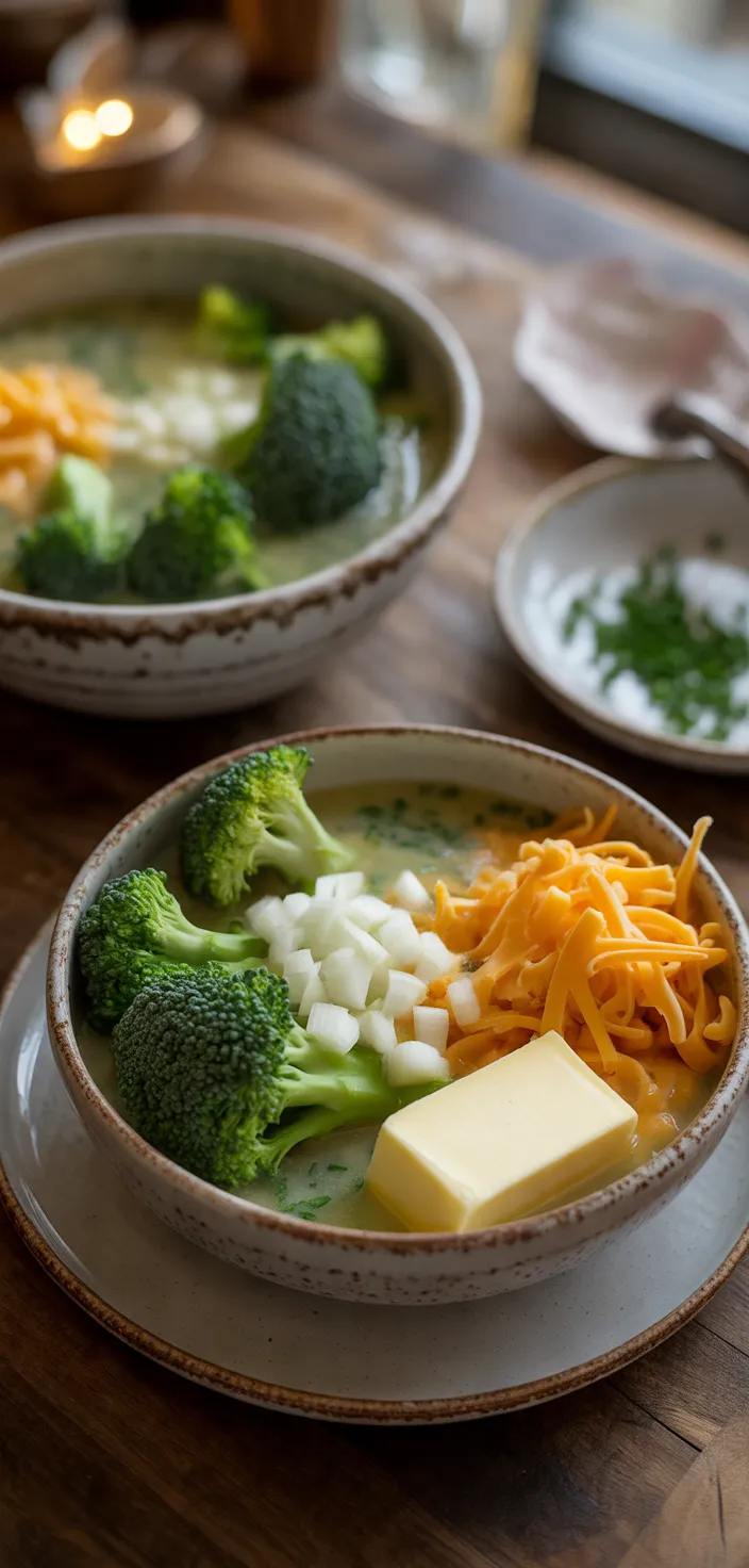 Ingredients photo for Keto Broccoli Cheese Soup Recipe